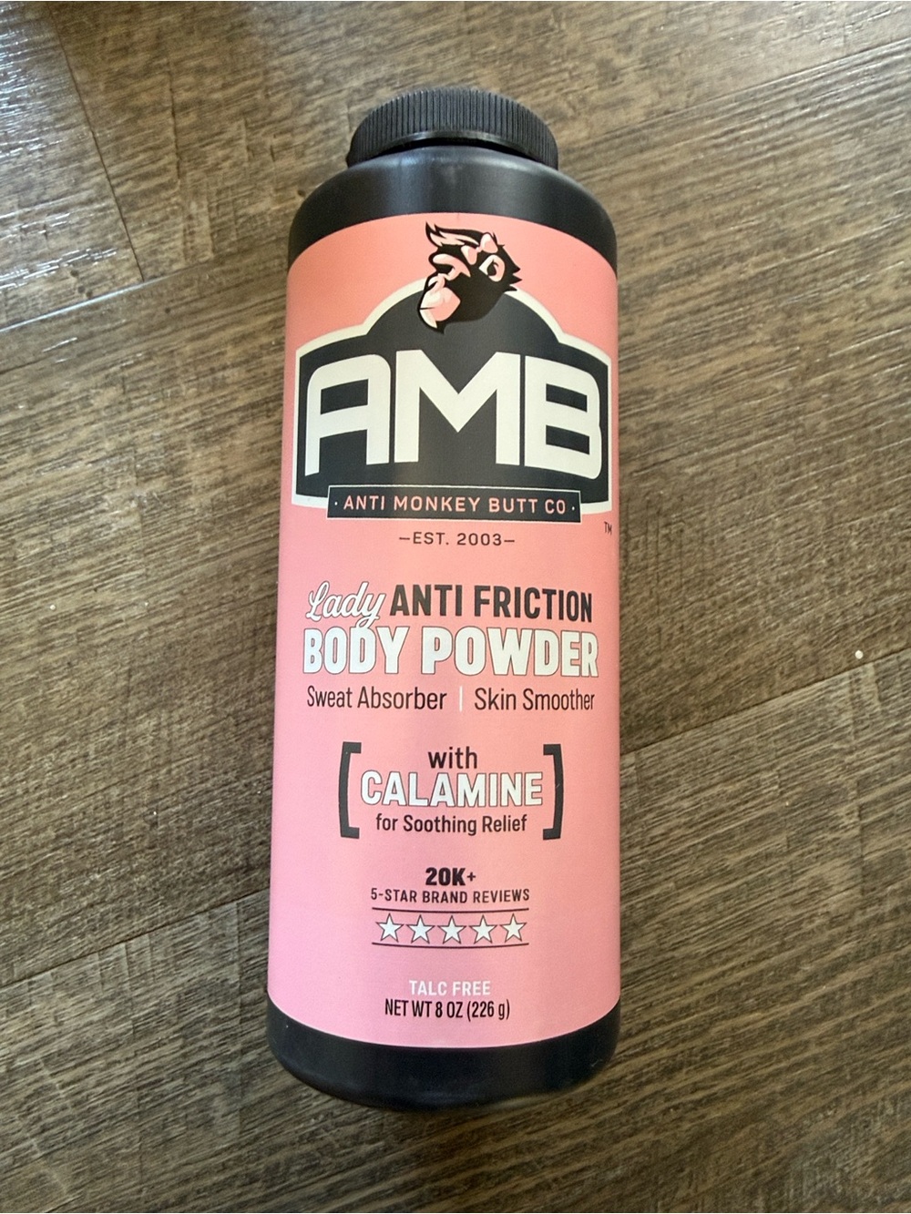 AMB Anti-Friction Body Powder - Pink Bottle